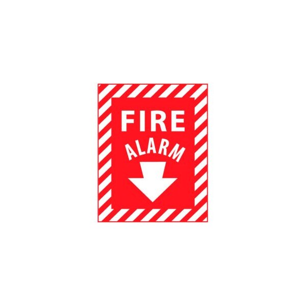 National Marker Co Fire Safety Sign - Fire Alarm - Plastic FAPSER - main